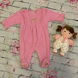 Juicy Couture Pink Onesie- long sleeve